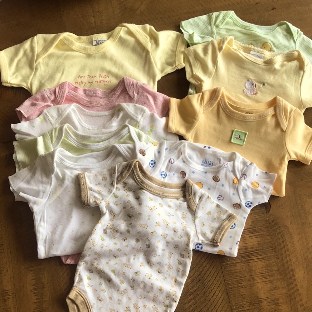 Onesies lot 0-3mo Newborn Carters Baby Gap Etc.